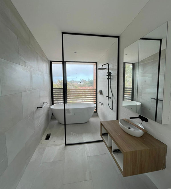 Semi-Frameless Shower Screens
